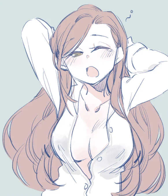 寝起き蜜杞ちゃん😌(胸描きたかっただけ 