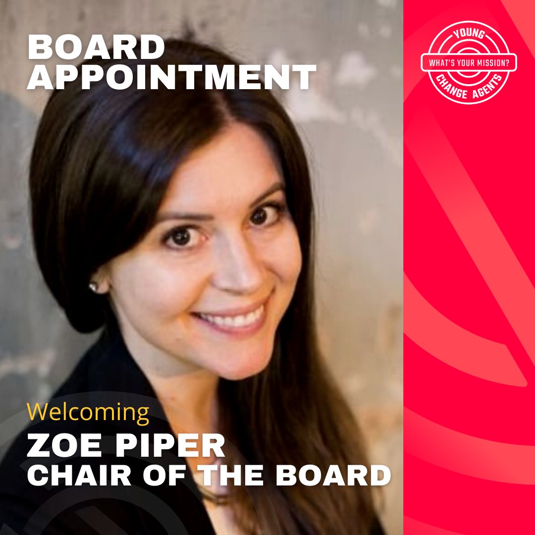 ychangeagents's tweet photo. We are excited to welcome @zoe_piper as Chair of the Board for Young Change Agents!

Read more here: https://t.co/Zi76uNQFti

#youngchangeagents #boardofdirectors #boardappointment #socialenterprise #scalingimpact #entrepreneurship #youthentrepreneurship https://t.co/cDwaGkgnZZ