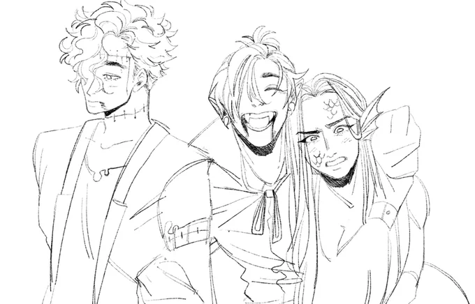 happy halloween have an unfinished doodle 