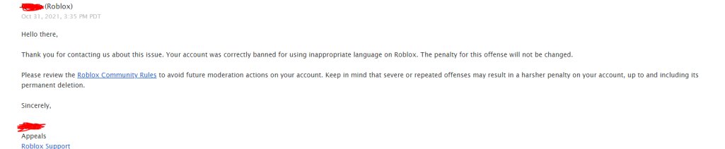 Ghosttea9's tweet photo. @Roblox #RobloxStatus #RobloxDown Seriously got banned for using a command and had no help :/ https://t.co/1IBS356tVK