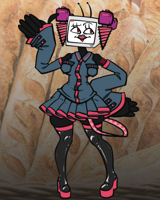 PSChloro's tweet photo. Best Vocaloid costume for Halloween 🥖🥖🥖 https://t.co/s7mac5bGS0