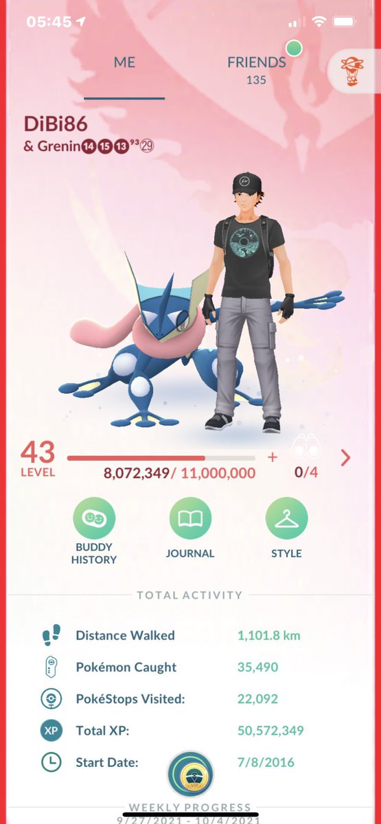 JosephDibiasi's tweet photo. October 2021 Recap
1177.6-KM walked
2046-Pokémon Caught
2360-PokeStops
3,359,441-XP gained
29-Shinies✨
50-Hundos💯
#pokemon #pokemongo #shinypokemon #hundopokemon #gamer #pokemonrecap https://t.co/6QUVIj8mnp