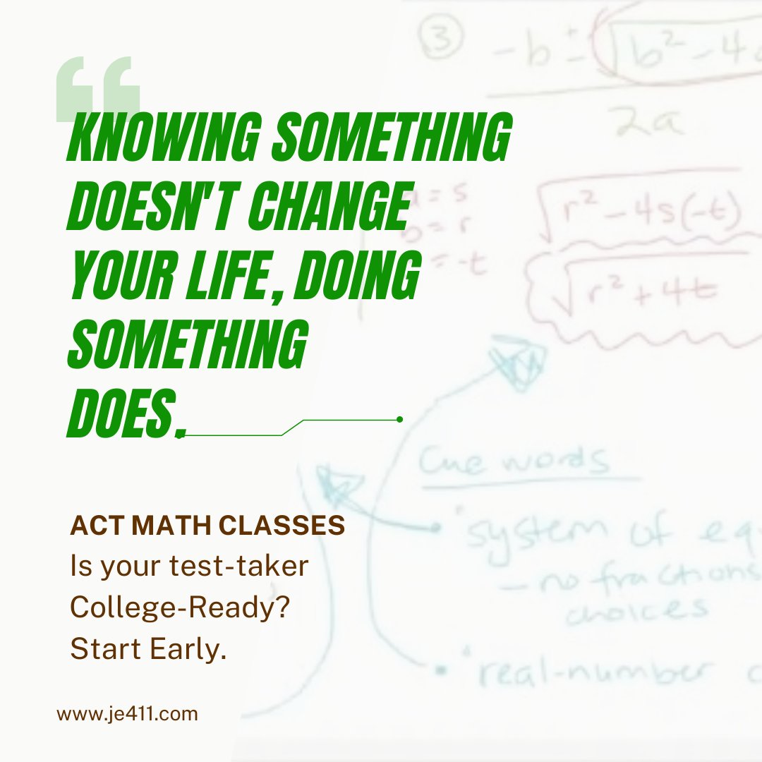 JE_Services's tweet photo. Visit the website to learn more: https://t.co/Hla7yerub3

#CollegeReady

✔ Online community
✔ $100 weekly tuition
✔ 3 days + office hours
✔ 5 timed practice tests
✔ ACT Math resource kit

#ACTprep #ACTcertified #ACTmath #ACTclass #JEsupport https://t.co/uDhPTRvRjW