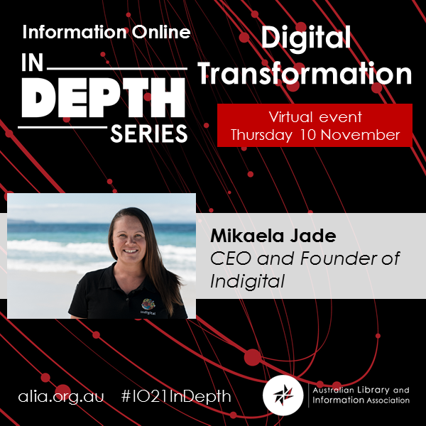 ALIANational's tweet photo. We are excited to announce that Mikaela Jade will be speaking at the In-depth series Digital Transformation event. The program is now live so head to the event website to see what other great speakers will be making an appearance.
https://t.co/o4tZMO9FuY #IO21InDepth https://t.co/X7C6lFABru