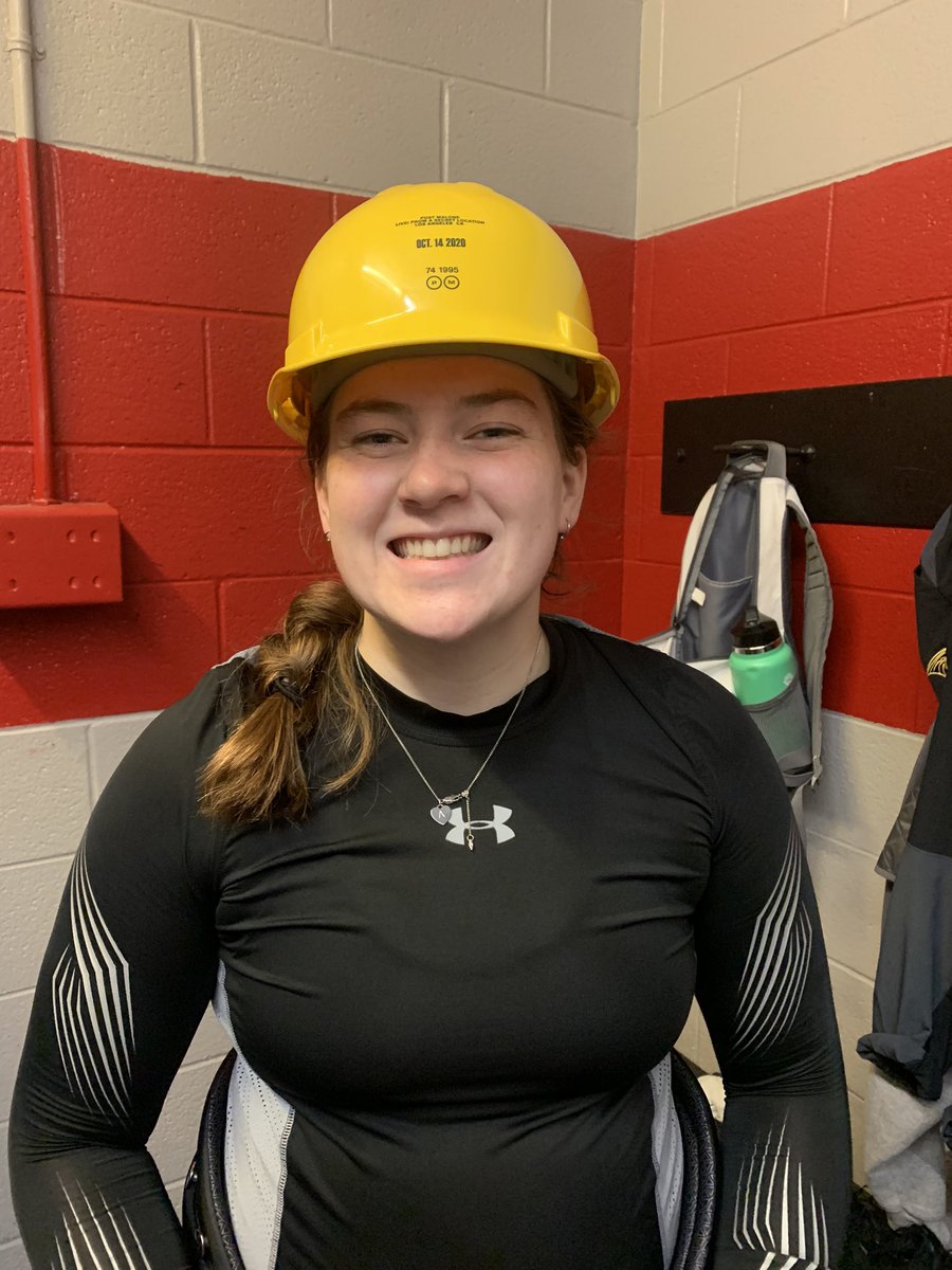 luwhky_acha's tweet photo. Hard Hats for Game 1&amp;3 go to #96 Hallie Fisher and #18 Brookelyn Bell your effort this weekend did not go unnoticed! Keep up the hard work!!! #noexcuses https://t.co/Kto3LNr3A5