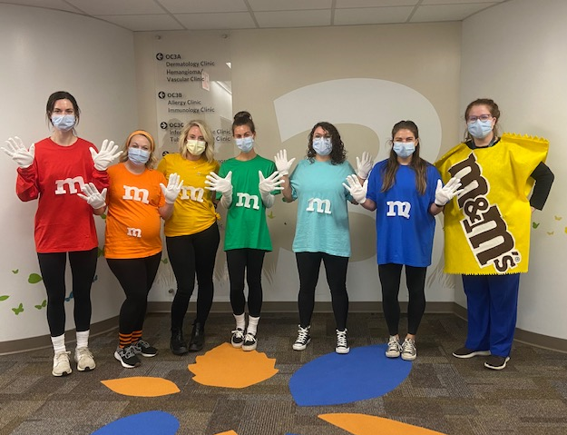 nationwidekids's tweet photo. We absolutely LOVE these #Halloween costumes! Teams across the hospital went all in to put a smile on our patients' faces. Here are just a few photos from an awesome Halloween week 🎃 https://t.co/vdi37R8XDl