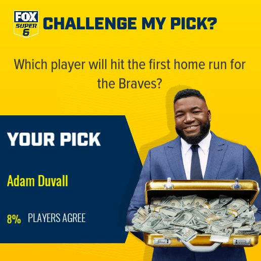 mrcarlperez's tweet photo. BOOM! These are my picks I just made on @foxsuper6 ! Can you beat me for a chance to win free cash? https://t.co/roeNGapcZ1 https://t.co/9HLclntPFv
