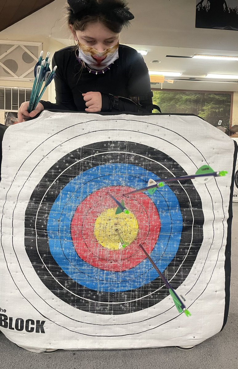 Halloween bullseye, while in costume, by <a href="/LexGoGoArt/">LexGoGo</a>! 

#archery #bullseye
