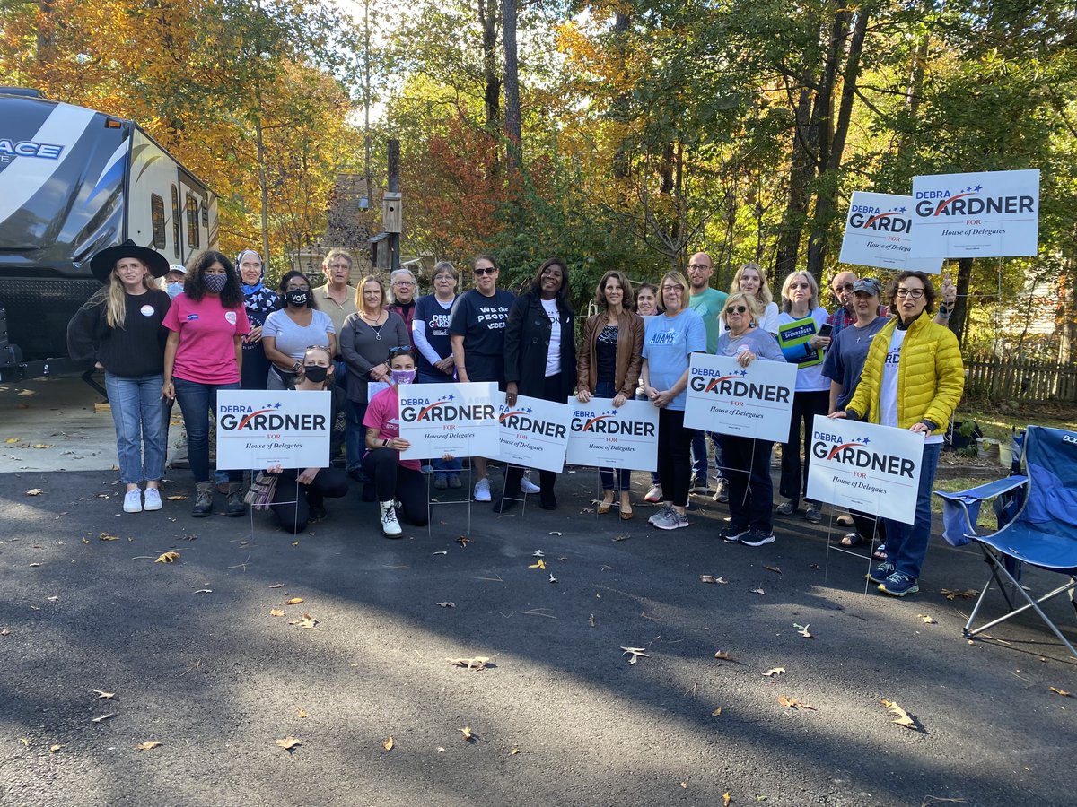 Debra4Delegate's tweet image. Thank you @PamNorthamVA for coming out and getting us FIRED UP to get out the vote today! I am proud to stand with her in the fight to bring more affordable and accessible early childhood education to our hardworking families and parents.