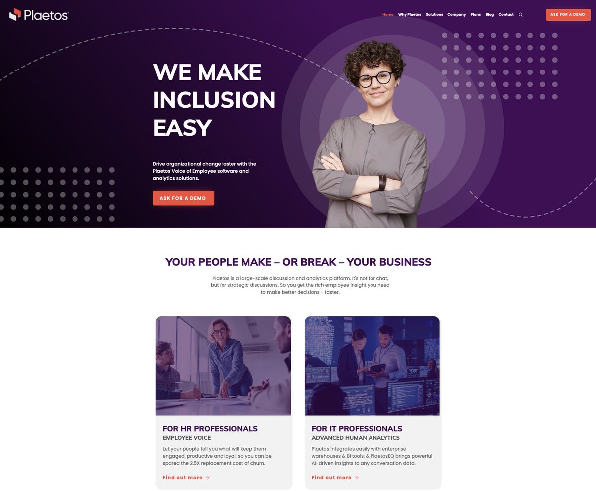 Congrats to @plaetosapp winning the <a href="/AustTechComp/">Australian Technologies Competition (ATC)</a> Global Social Impact Award. Plaetos.com “Voice of Employee” deep discussion platform drives organisational change and makes inclusion easy startupdaily.net/2021/10/female…