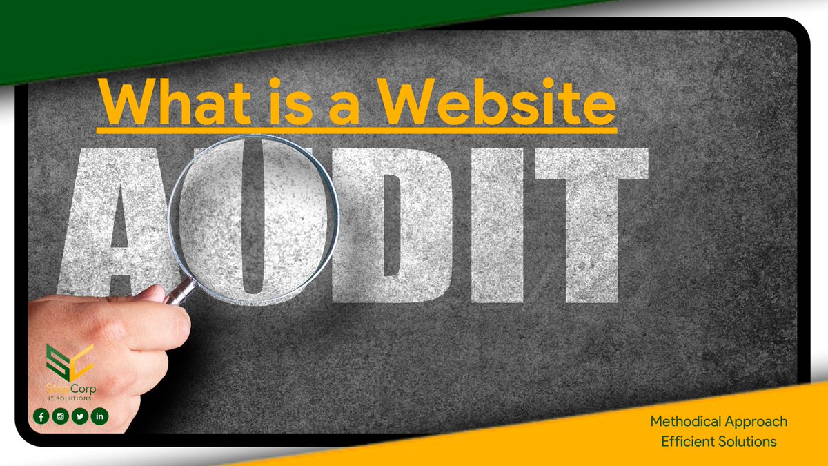 StepCorpIT's tweet image. A  website audit 💻 examines your website's functionality and status. It helps in the detection and correction of errors on your website. ✨ As a result, if you haven't been doing a website audit, now is the time. 

#StepCorpITSolutions
#StepCorp
#ITSolutions
#ITProfessional