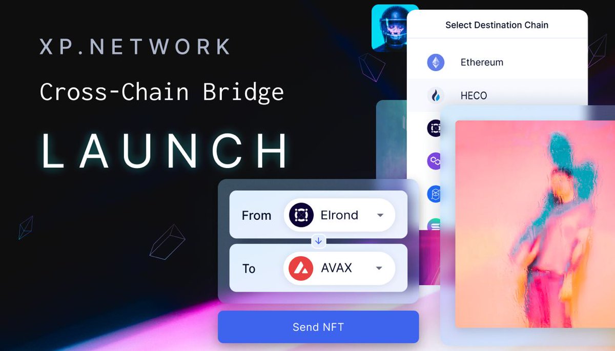 xpnetwork_'s tweet photo. #XPNET Cross-Chain #BRIDGE is #LIVE! 
The BIG day is finally here, you can START transferring #NFTs between different #BLOCKCHAINS!
so #GO to our #WEBSITE and #PUSHTHEBUTTON !
https://t.co/G6ZgSuNIgK https://t.co/GrF80eyGRJ