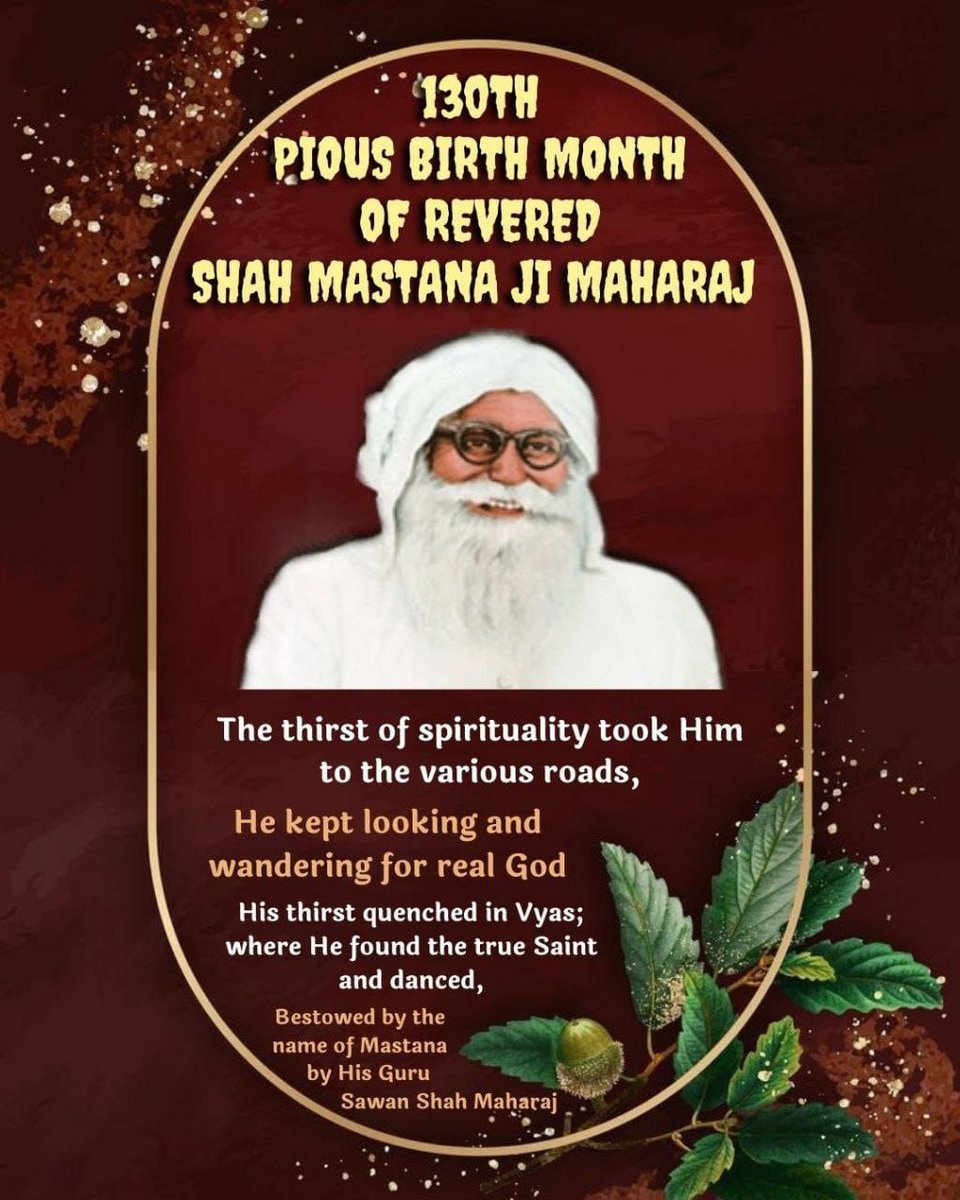_Iam_Sahil's tweet photo. Wish you many many times Happy Incarnation Month of Shah Mastana Ji Maharaj
#IncarnationMonthOfMSG
#SaiMastanaJiMaharaj
#130thBirthday
#NovemberGreetings https://t.co/vC98vLvQ5X https://t.co/oVYV26BYhi