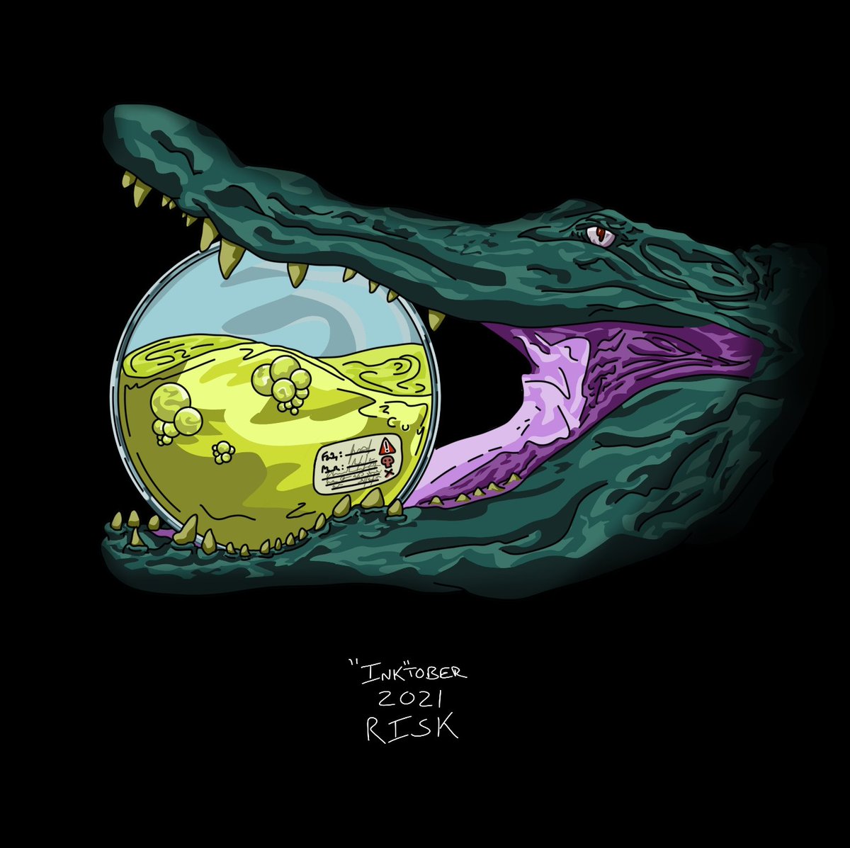 320ill's tweet image. "Ink"tober 2021: Risk.  Happy Halloween !! ⚰️🦴

@inktober_2021 

#inktober2021 #inktober  #creative #drawing #digitalillustration #illustration #create #art #october #digitalpainting #inktoberprompts #ink #drawings #halloween #creepy #drawingoftheday #risk #inktober2021day31