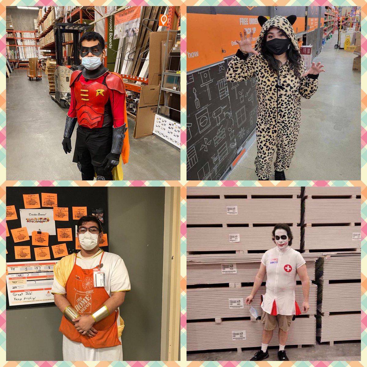 ErinEvansTHD's tweet photo. Happy Halloween from Store 0930! @c_oneill0930 @dave69781628 @OmarLopezTHD @LemmaVinny @wilkie_cindy @mccormick138 https://t.co/rvkSBnkyWV
