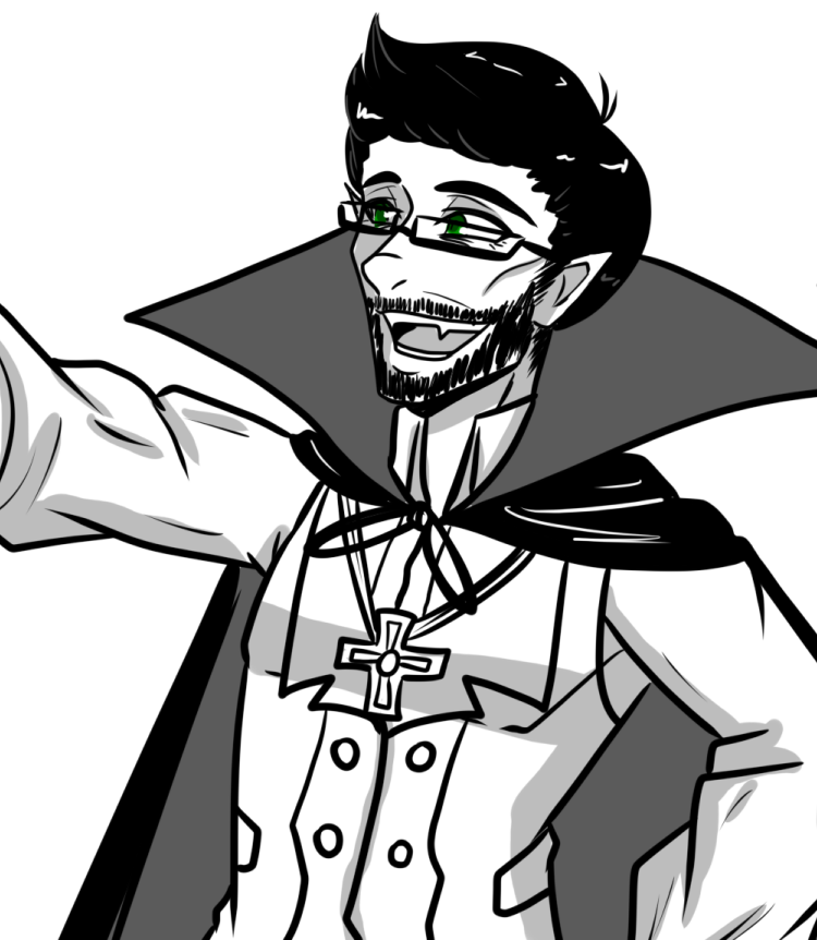 Stephicnesss's tweet photo. Did I draw something #daemonik related and use this as an excuse to use a Count Dad-Cula pun?
Yes, yes I did.
Happy Spooky Candy Day, y'all! https://t.co/Rbj5GMOH9i
