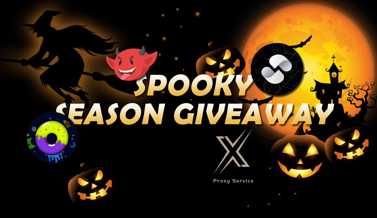 X_Proxies_'s tweet photo. "SPOOKY SEASON GIVEAWAY"📍
                   🎃🎃🎃
@X_Proxies_            👻3GB free X2
@DonutProxies       👻3GB free X2
@dangerproxies      👻3GB free X2
@AsaroSoftware     👻weekly keysX3

▶️  Follow all accounts.
       Like &amp; RT.
       Tag 3 friends.

🎃Enjoy Halloween🎃 https://t.co/S1fy80p5nR