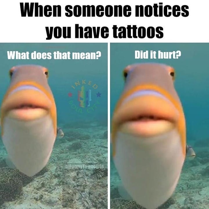 Inkedmag's tweet photo. What's the most annoying thing people ask about your tattoos? https://t.co/YnqXBGOAzb