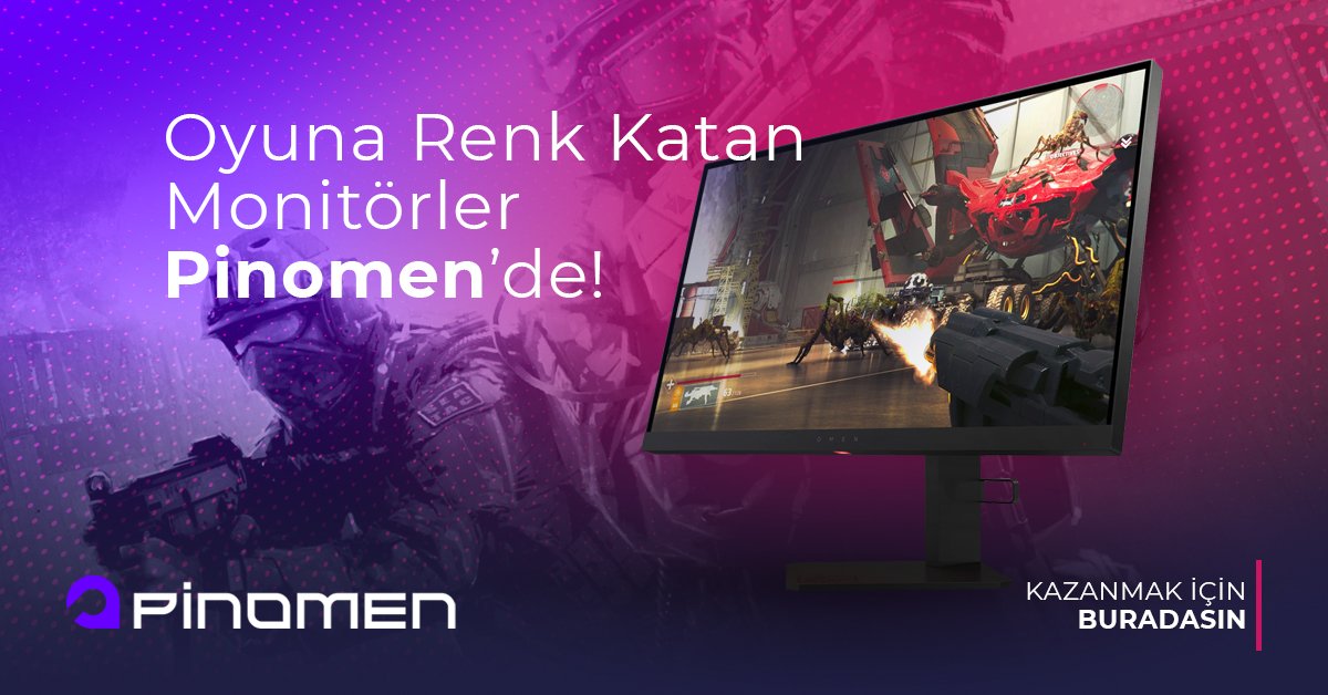 Teknolojisi ile fark yaratan monitörler cazip fiyatlarla pinomen.com da seni bekliyor.

#pinomen #monitor #oyunmonitörü #gaming