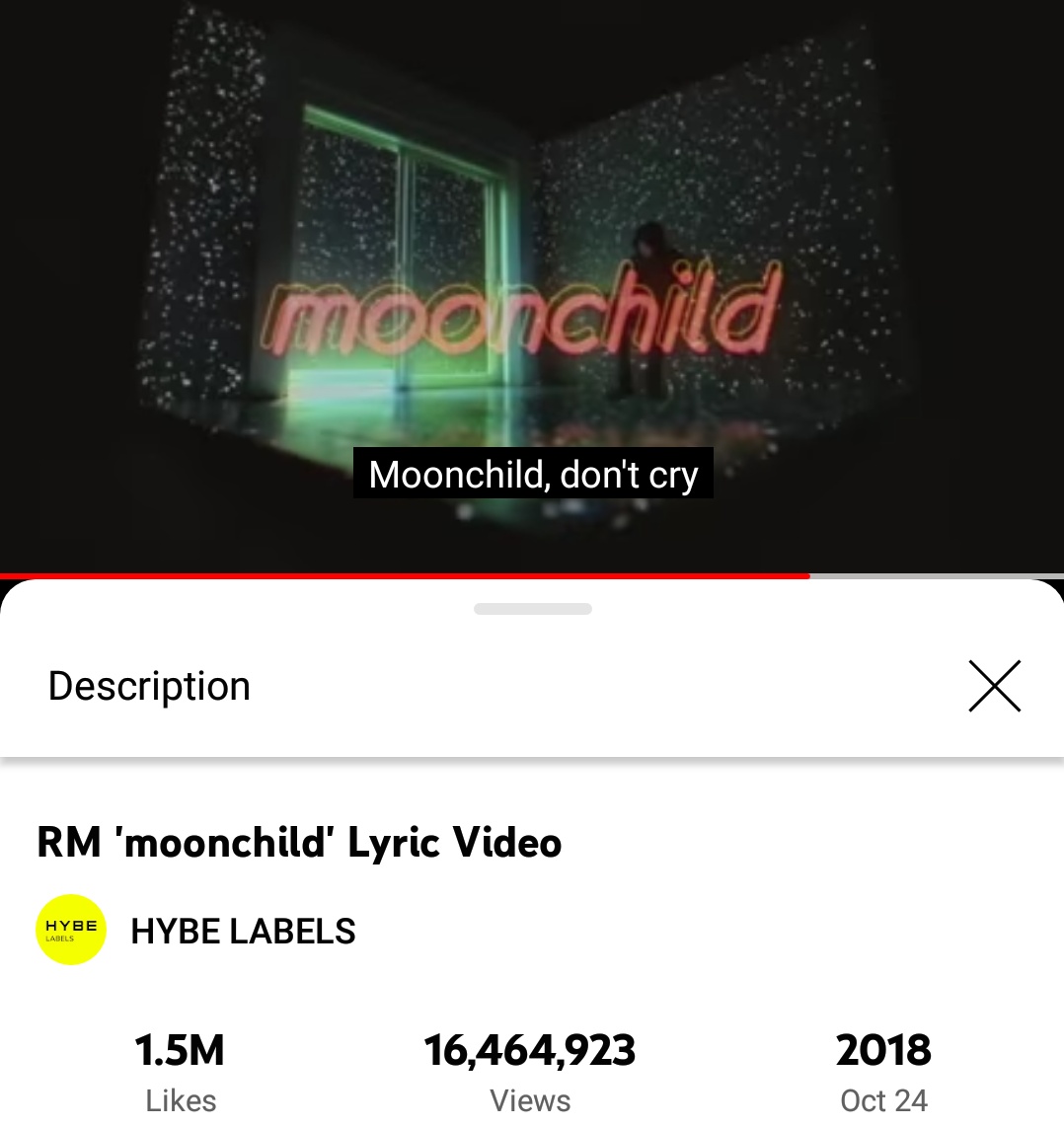 Namjoon_print's tweet photo. #aRMyWithLove
Drop your screenshots of streaming "MOONCHILD" on YouTube.
๐๏ธ:https://t.co/DcBkshV2ey https://t.co/nuu0ngaQU1