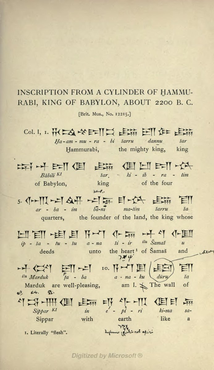 SumerianHittite's tweet photo. İnscription from  a cylinder of #HammurabisCode 

First Steps in #Assyrian   #Akkadian https://t.co/C4Hr3Rd6M5
