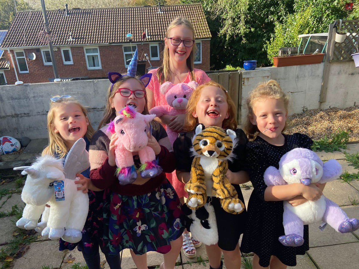 Samantha ordered our stuffing kits and did bear building at home this weekend #parties #kidspartyideas #buildabear #kids #plymouth #saltash