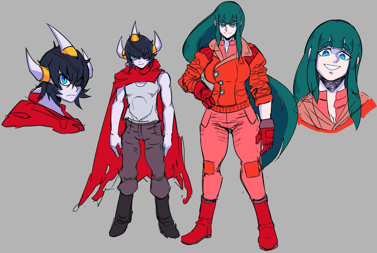 「drawing evelynn and star in costume a da」|Chef's open comms - 5/5 slots filledのイラスト
