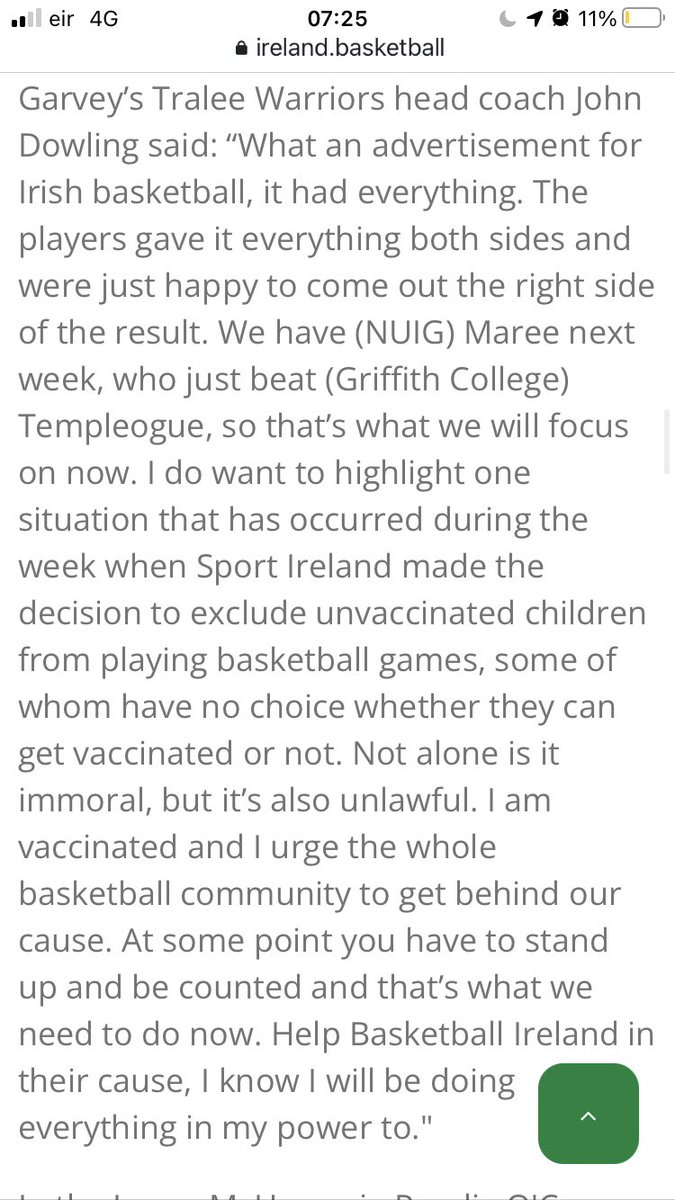 coachdowling1's tweet image. Here hoping national and local media pick up this situation of discriminating against children and basketball @sportireland @BballIrl @Traleetodaynews @kerrysportshub @radiokerrysport @Kerrys_Eye @kerryman_ie @rtenews