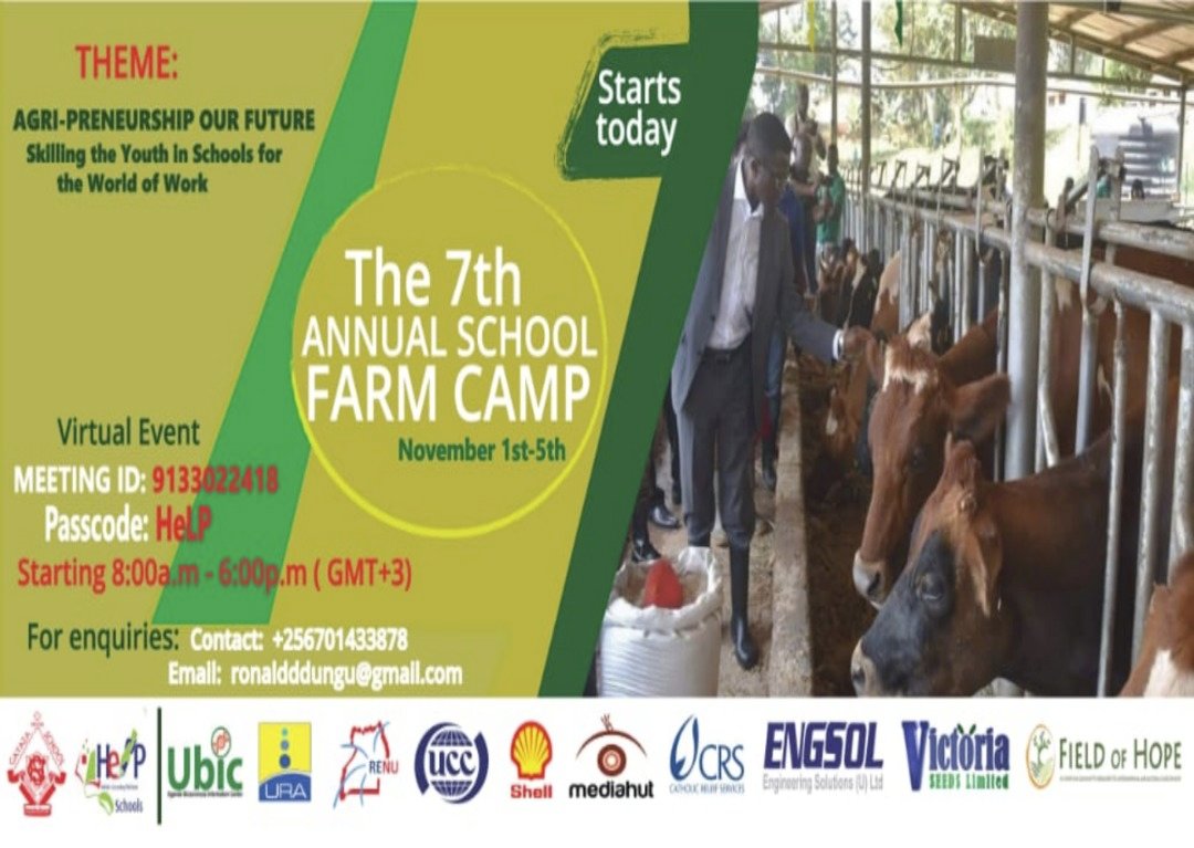 RENU_256's tweet image. Today marks the beginning of the 7th Annual School Farm Camp at Gayaza High School (@gayazahigh). Our partners, Holistic eLearning Project (HeLP) , are the event organisers.

For those who wish to join virtually, please use the Zoom meeting details in the flyer below.