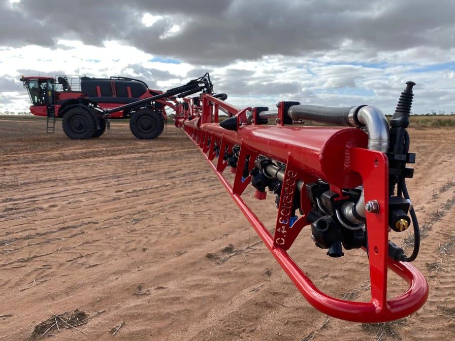 AgrifacAU's tweet photo. Campbell from #WyalkatchemWA says he’s stoked to receive his new #Agrifac #CondorEnduranceII with a 49m boom and 250mm #StrictSprayPlus 👌
“He’s is looking forward to getting through harvest so he can test the rig out,” says @mattydurack, #AgrifacAU WA Territory Manager. https://t.co/MvkLW2k4pg