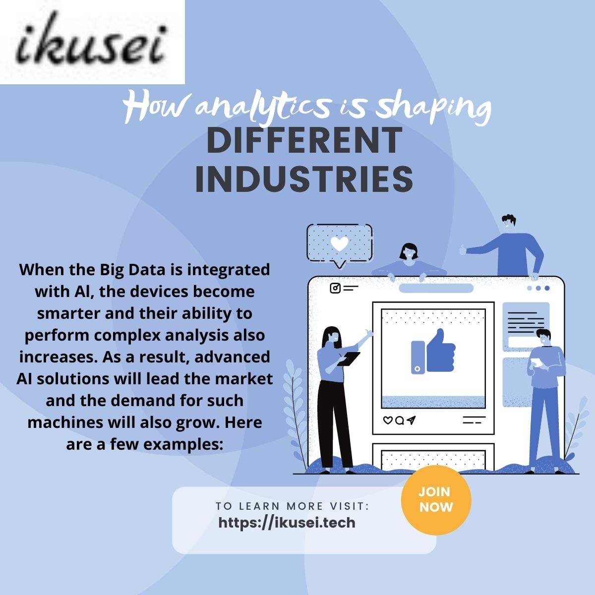 IkuseiHQ's tweet photo. #ikusei #upskilling #growthmindset #learnfromthebest #R #python #tableau #sql #pm #agile #datascience #analytics #mentorship #visualization #productmanagement #careeradvancement #jobsinfo #careerbuilding #cohortbasedcourse #elearningplatform https://t.co/WEbpJ2phWz
