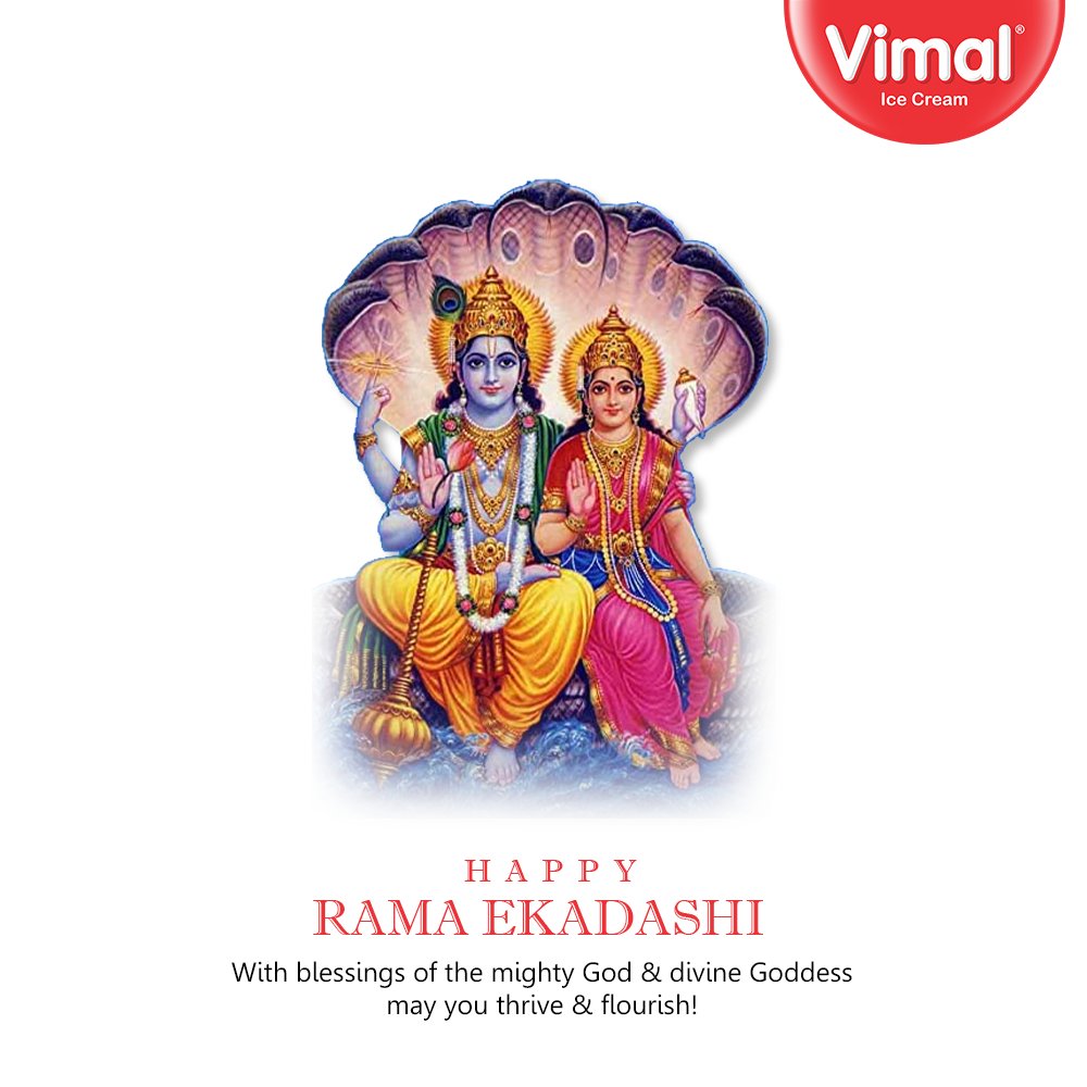VimalIceCreams's tweet photo. With blessings of the mighty God &amp; divine Goddess may you thrive &amp; flourish!

#RamaEkadashi #IndianFestivals #Celebration #Diwali #FestiveSeason #VimalIceCream #IceCreamLovers #Vimal #IceCream #Ahmedabad https://t.co/noEa7JvNBe