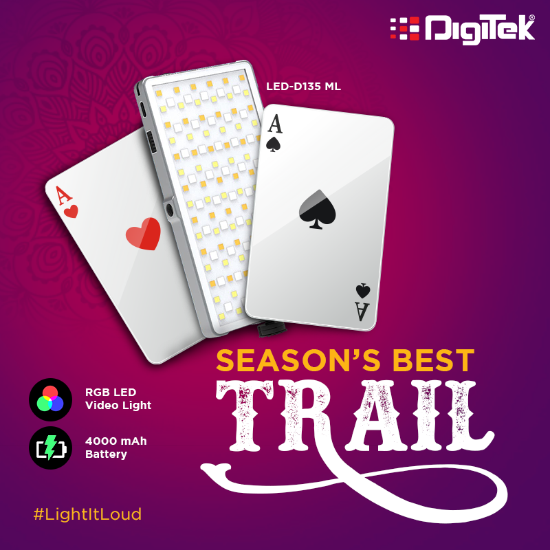 DigitekOfficial's tweet photo. It's a winning deal for sure!
RGB Video light is compact yet powerful to light up your videos and pictures.
Avail limited period discounts today: https://t.co/DXQ9GYtgHX
#Digitek #digitekvideolight #rgblights #rgbvideolight #portablevideolight #ledvideolight #digiteklight https://t.co/CzaFNr6Hgg