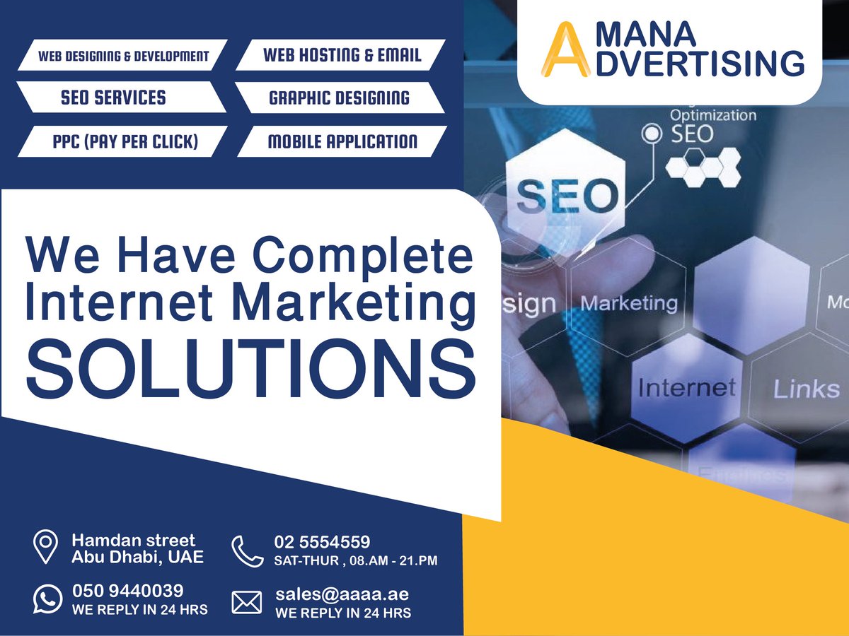 amanawebdesign's tweet photo. Let the experts assist you for the effective internet marketing that can create an impact to any type of business. Connect on us now at +971509440039 or visit our website https://t.co/Mn2x6hY92N. https://t.co/AyIVoXpIr9