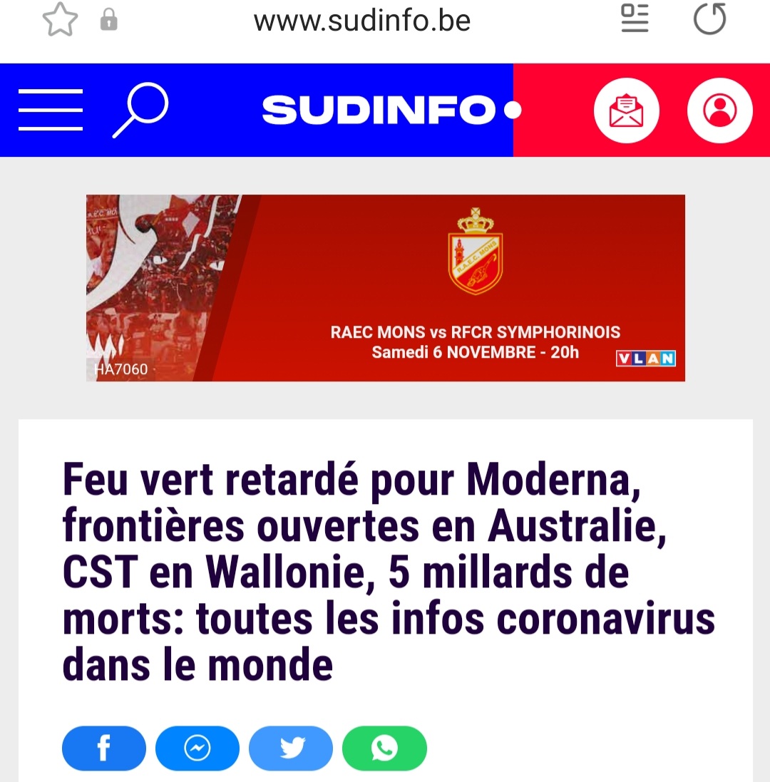 Jeffrey_Natchez's tweet image. Le Covid-19 aurait causé 5 milliards de morts selon #Sudinfo. Nous ne sommes plus beaucoup sur Terre #Belgique #média #fakenews