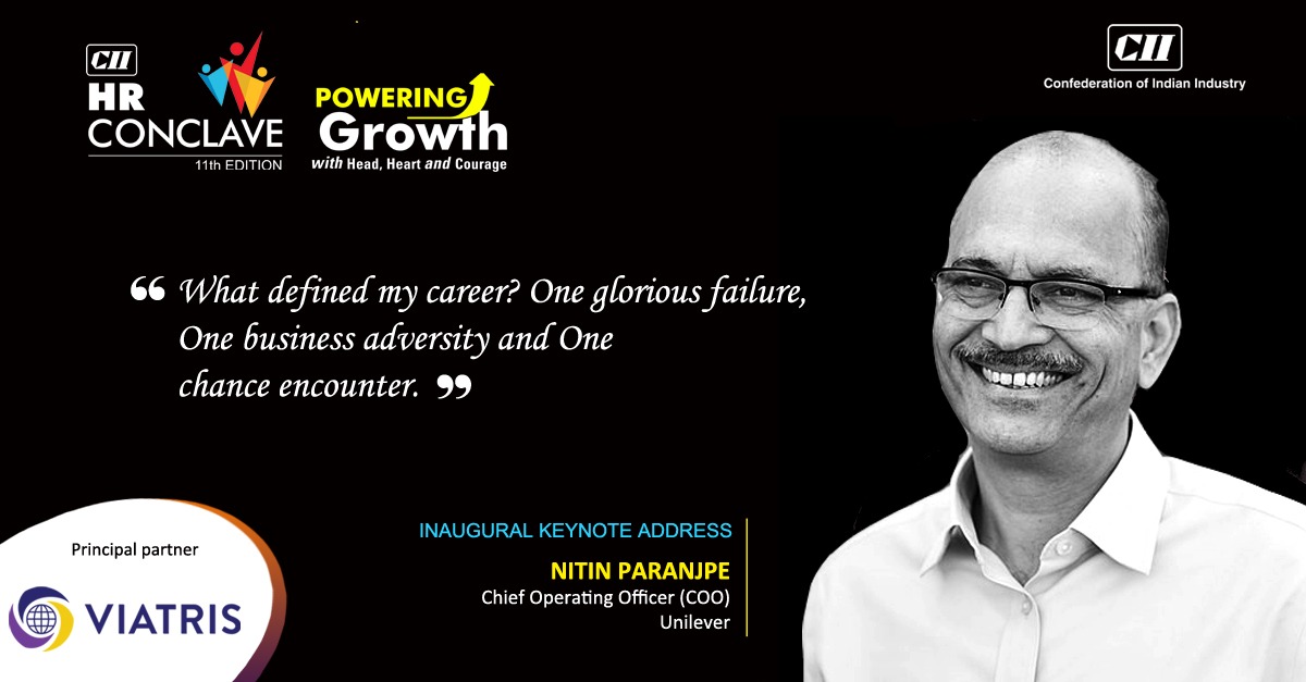 CIIKOLCOE's tweet photo. Hear the Mastermind Nitin Paranjpe from @Unilever speak during the Inaugural Keynote at the CII HR Conclave.
For details visit - https://t.co/VBF5a8H8KM
#ciihrc2021 #ciihrconclave #poweringgrowth #ciihr #hrconference #hrconclave #HR #ciisncel https://t.co/qieveyJBHm