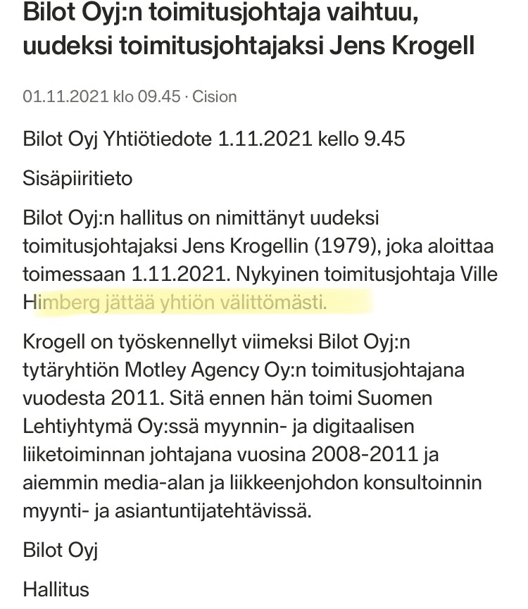 zijoittaja's tweet image. #Bilot Tj vaihtuu asap. Eihän se hirveen kauan edes kerinnyt olla…🤔