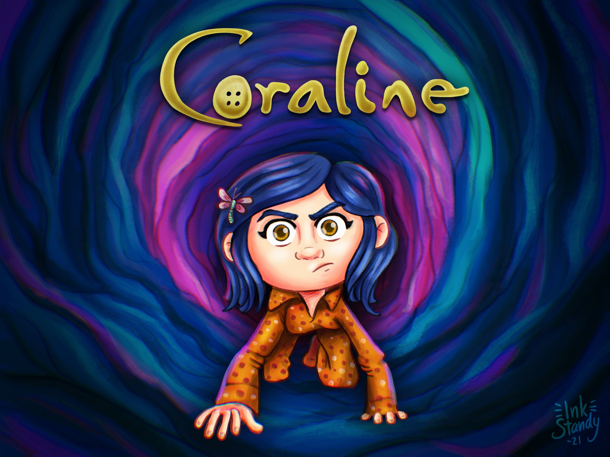 Movie Coraline Coraline HD Wallpaper Background Paper Print  Movies  posters in India  Buy art film design movie music nature and  educational paintingswallpapers at Flipkartcom