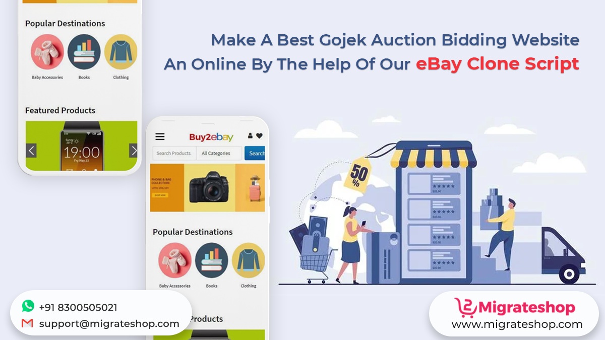 migrateshop's tweet image. Make A Best Gojek Auction Bidding Website Online By The Help Of Our eBay Clone Script
Click Here: bit.ly/2vSsOUH
#eBay #ebayclone #ebayclonescript #auctionscript #ecommerce #B2C #ecommercescript #ecommercewebsitescript #marketplace #migrateshop #startup #entrepreneur
