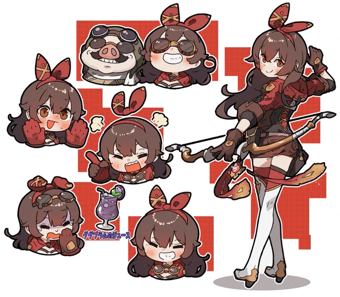 紅くて飛行が得意なアンバーちゃん
#原神 
