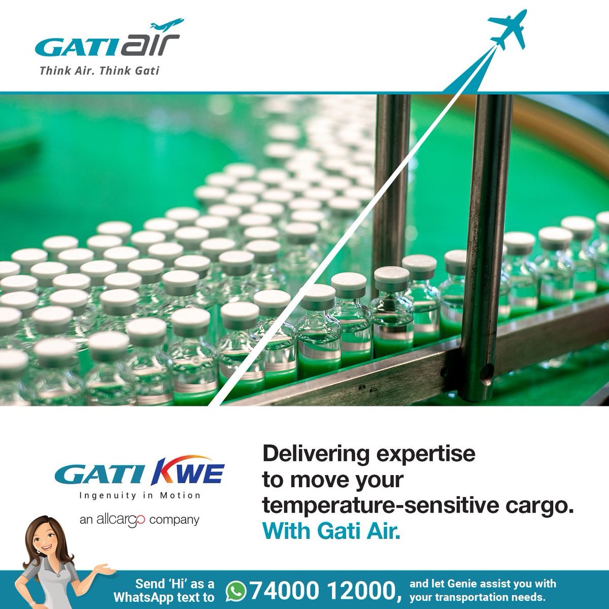 allcargogati's tweet photo. We bring you the convenience of a nationwide reach that directly connects you to all commercial airports across India, with solutions customized to your needs in the pharmaceutical sector. Connect with us: https://t.co/SLXWWSIlKC
#GatiAir #Pharmaceuticals #ExpressDistribution https://t.co/yehyTMTl8S