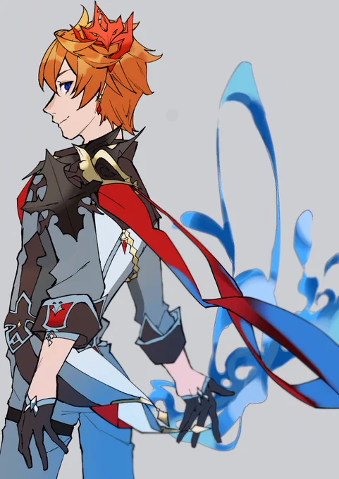 #原神タルタリヤ描いたら出るを信じるぞ 