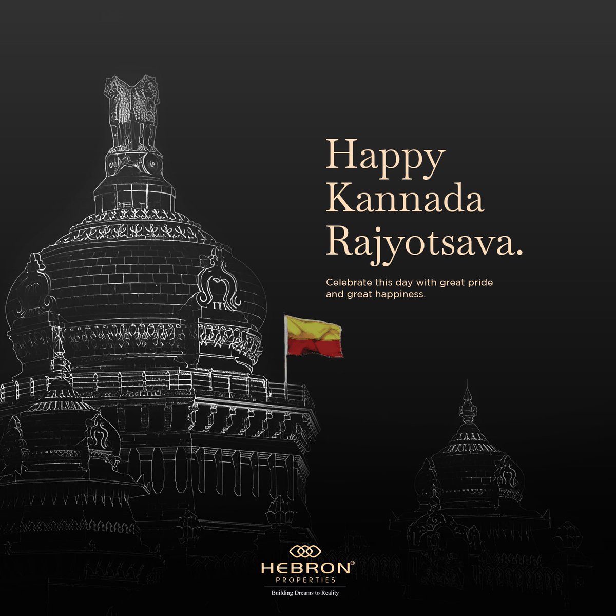 hebron_prop's tweet photo. Let us celebrate this day with more togetherness and more pride. Happy Kannada Rajyotsava.
#HebronProperties #KannadaRajyotsava #Wishes2021 https://t.co/tB9NmFrDVi