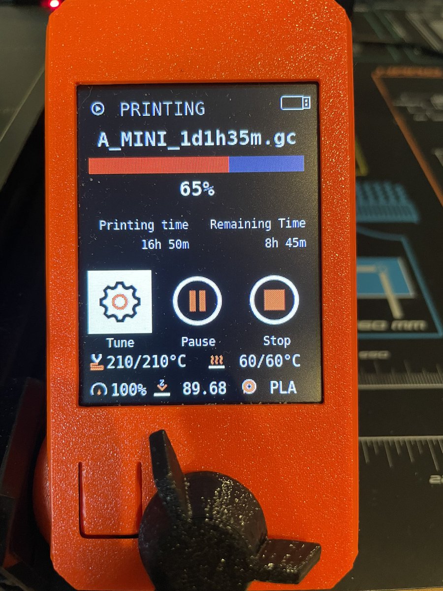 XTbe's tweet photo. The little #project keeps going! Well over half way now 🤞 .The #prusa mini seems to like the @basf #ultrafuse ice blue #pla as well https://t.co/6DSrJoPSTo
