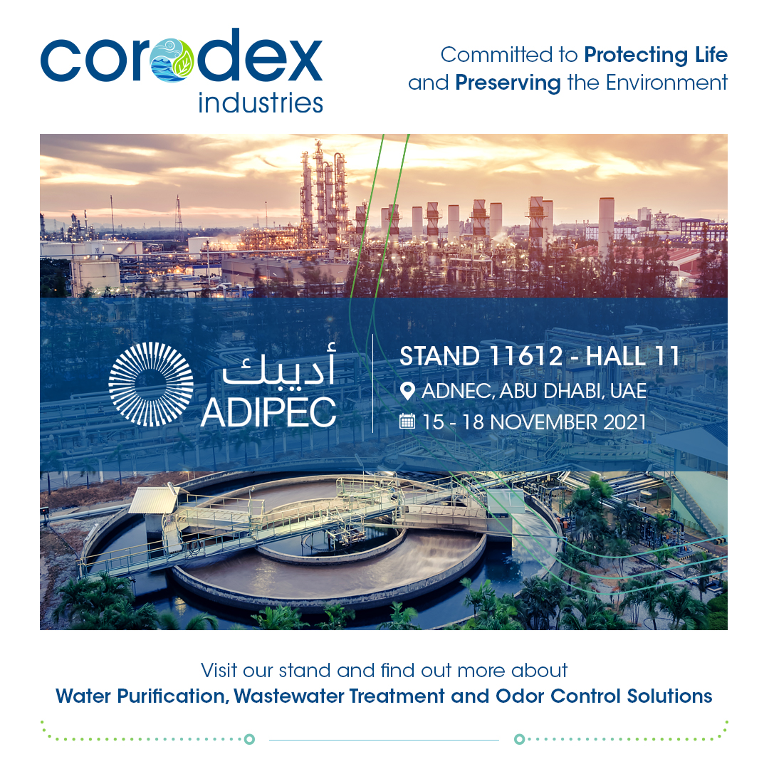 corodex_ind's tweet photo. Visit our #ADIPEC stand 11612, Hall 11 from 15 – 18 November 2021 to experience our latest innovations and technologies for oil, gas and energy sectors.

#oilandgas #energy #waterpurification #wastewatertreatmentplant #odorcontrol https://t.co/UwyXy8gZsV