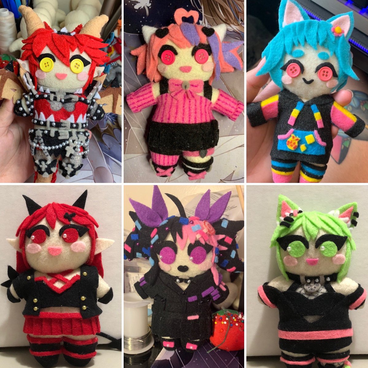 GothiccMoth's tweet photo. Hey Mac, you wanna buy a doll or two? Starting Christmas commissions super early to avoid the crazy rush of last year!

❄️15 slots
❄️6 inch dolls
❄️$80+depending on detail
❄️Buy 1 get one 30% off!
❄️+$3 for squeaker insert/magnets/button eyes
❄️PayPal only
❄️DM to claim!
❄️RT! https://t.co/o1NLDpW5NF