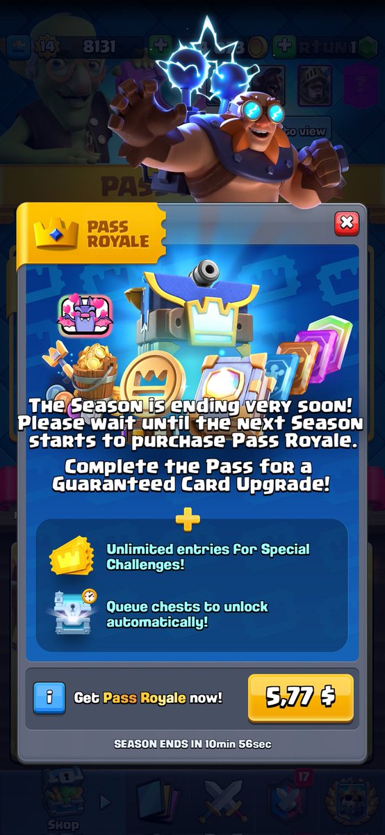 Well, I won't get a maxed Champion in the next season because of it🙄...