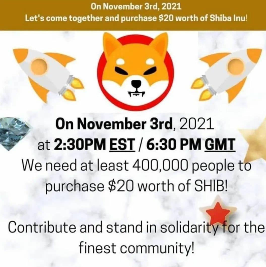 virgo_bosz's tweet photo. @ShibInfo Let's go Shiba Army... Together  we can. 🚀🚀🚀 https://t.co/6hrwA5WKr5
