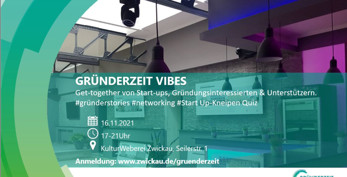 pierretunger's tweet photo. Veranstaltungstipp

GRÜNDERZEIT Vibes am 16. November in der #KulturWeberei #Zwickau

https://t.co/gfcGfcpxhk

#startup https://t.co/2uYXwZ1AdP
