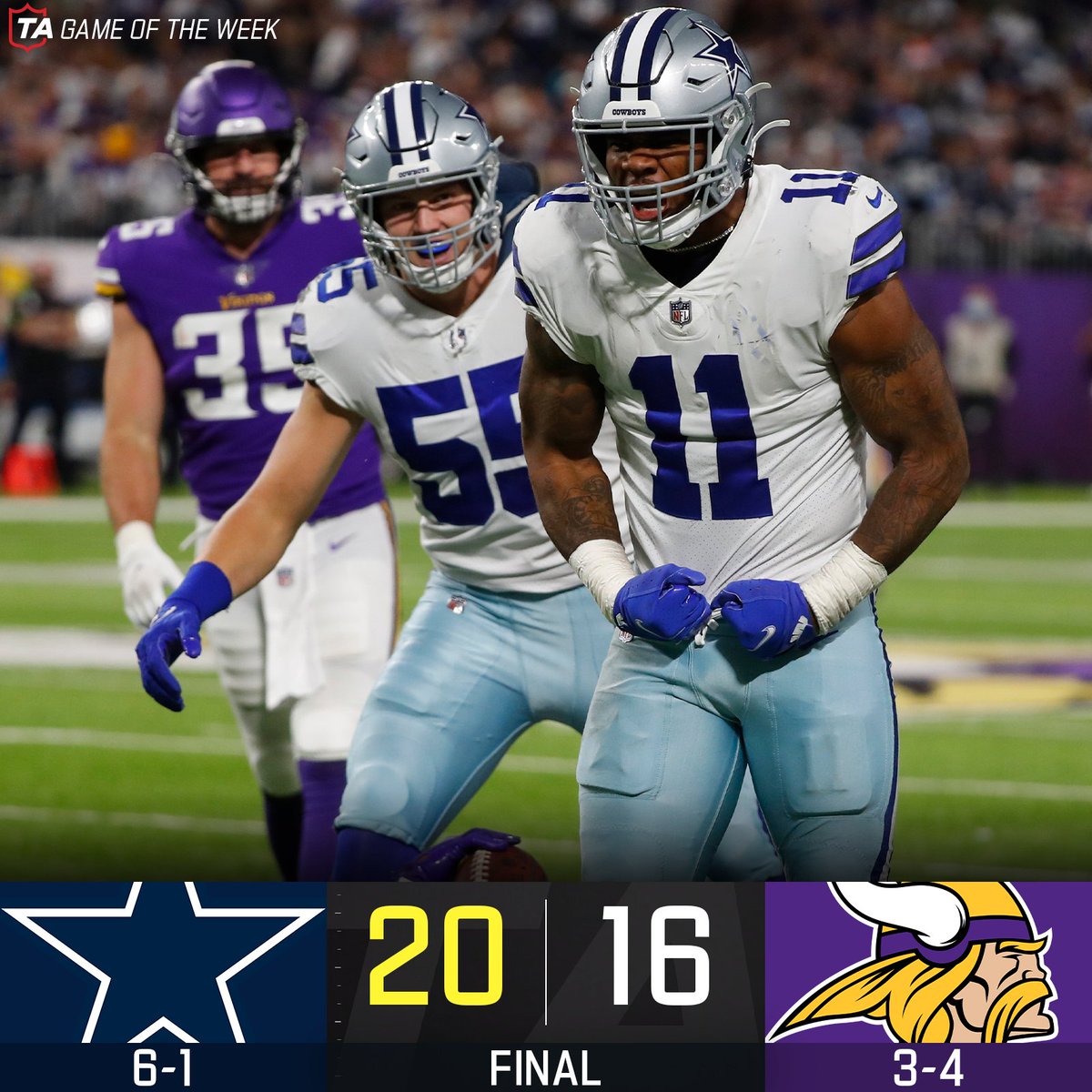 No Dak, No Problem

#DALvsMIN | <a href="/dallascowboys/">Dallas Cowboys</a>